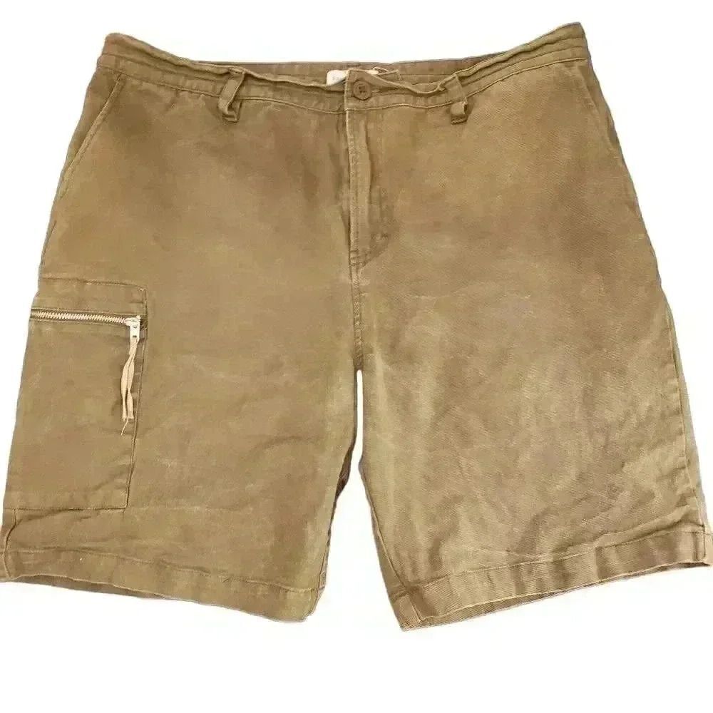 𝅺Five Four Men's Classic Chino Cotton Khaki Shorts